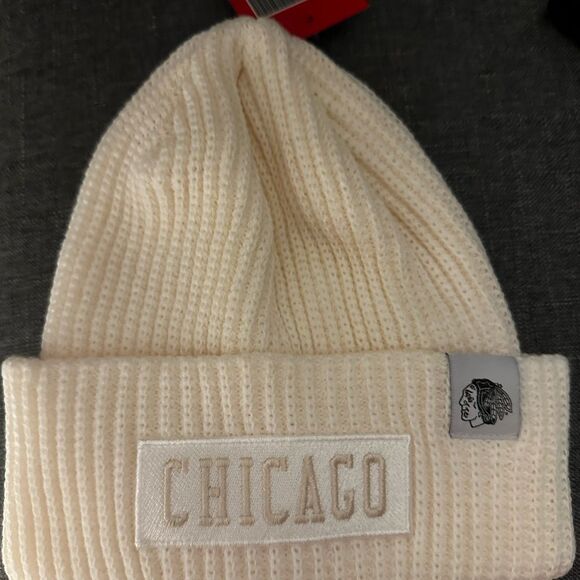 Chicago Cream Knit Beanie - Picture 1 of 4